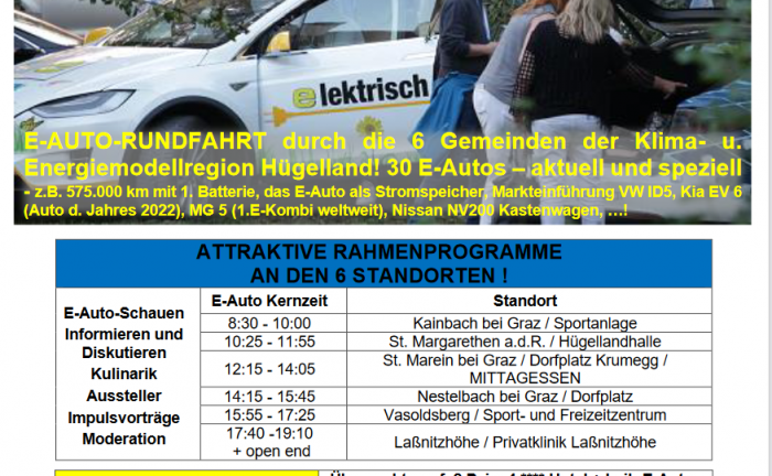 Einladung E-Rallye 11.6.2022